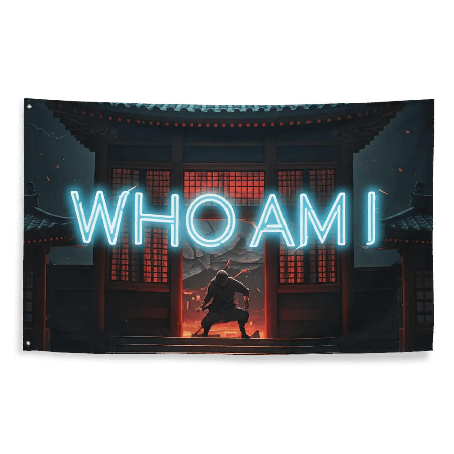 Neon Identity All-Over Flag product image (2)