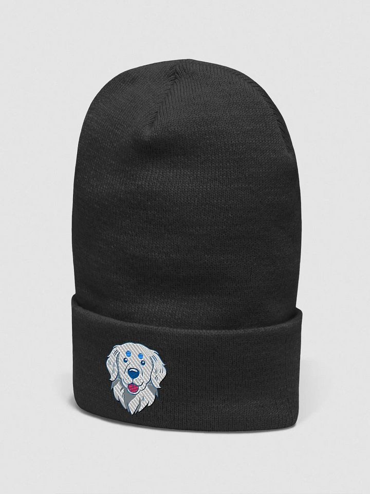 White Golden Retriever Dog Embroidered Beanie product image (2)
