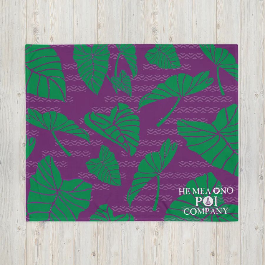 He Mea Ono Poi Throw Blanket product image (4)