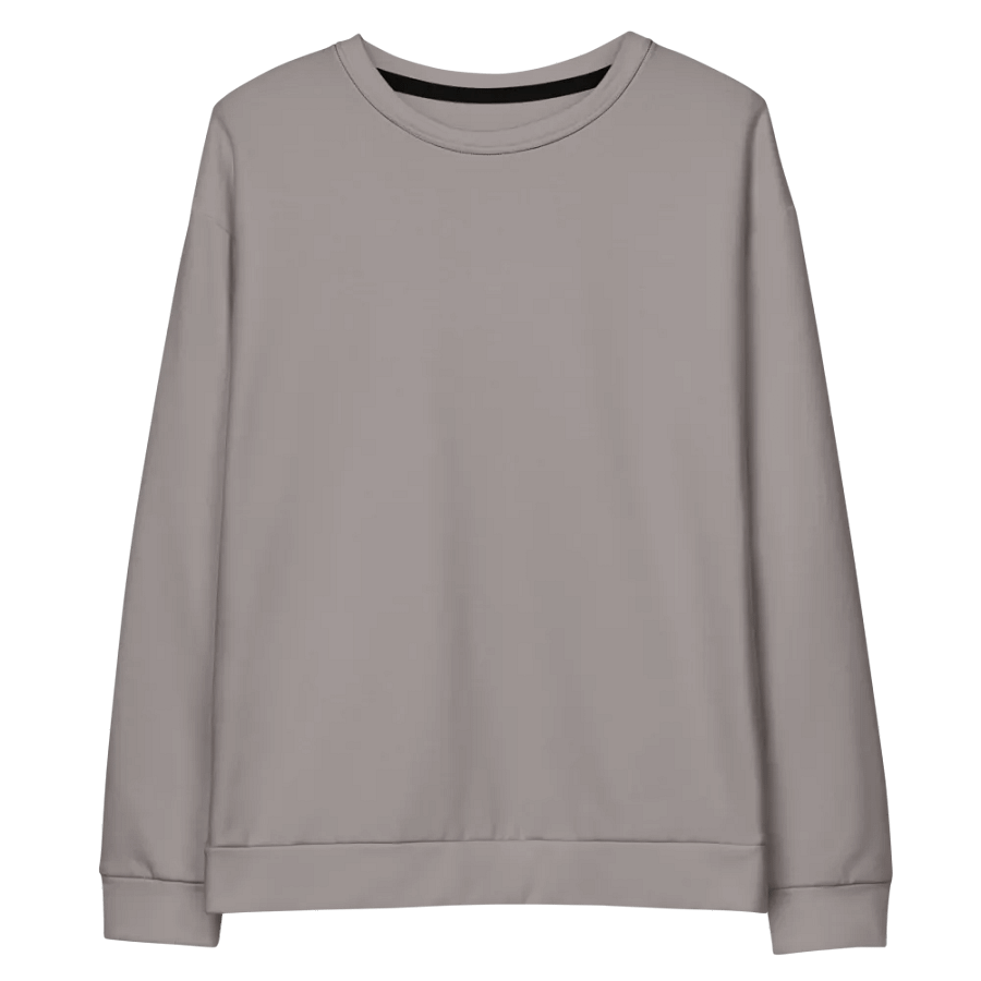 Plain Grey Soft Summer Unisex Recycled Polyester Heavyweight Premium Sweatshirt by Treasure Pie product image (9)