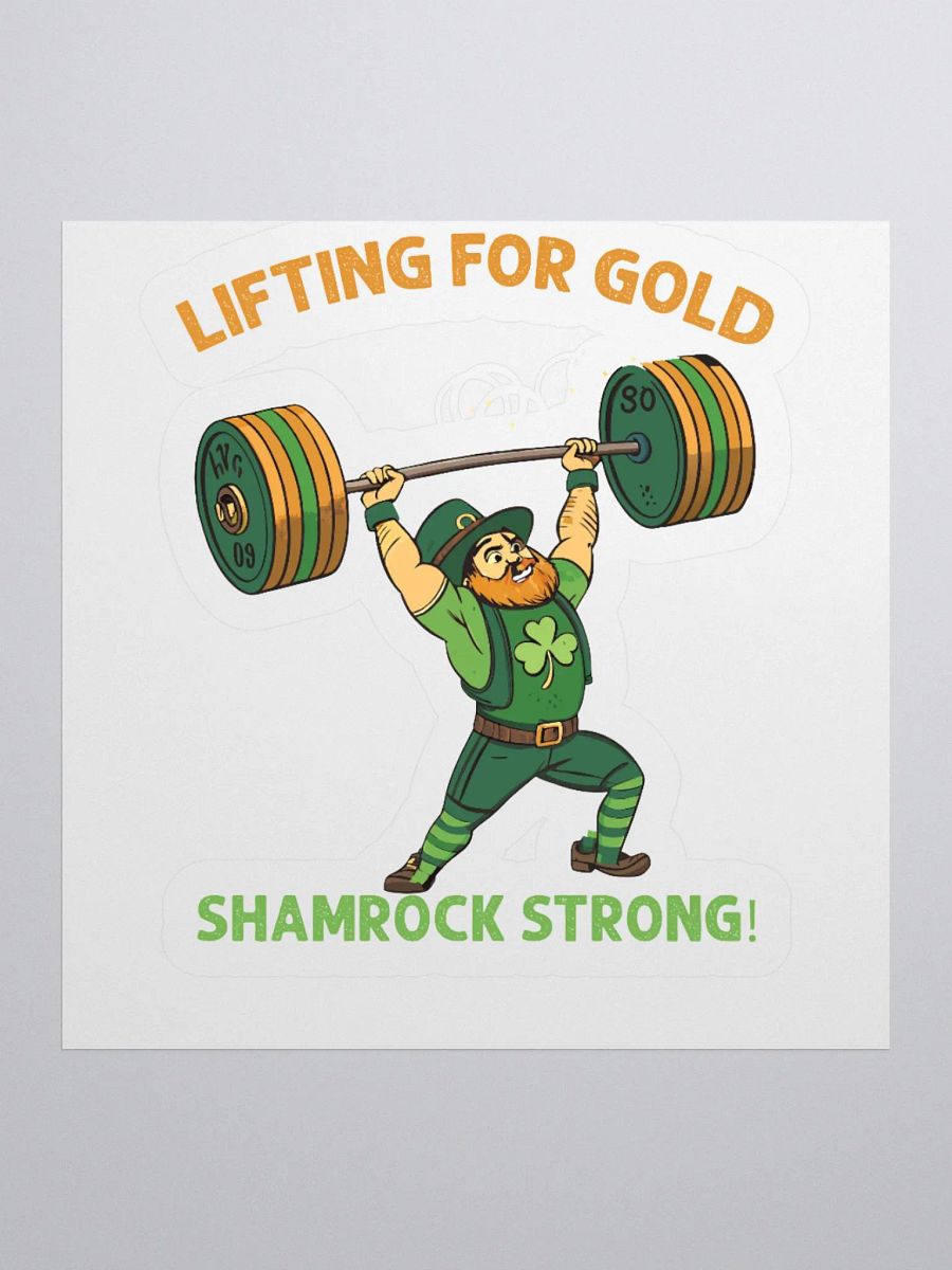 Lifting for Gold Shamrock Strong Sticker Set product image (2)