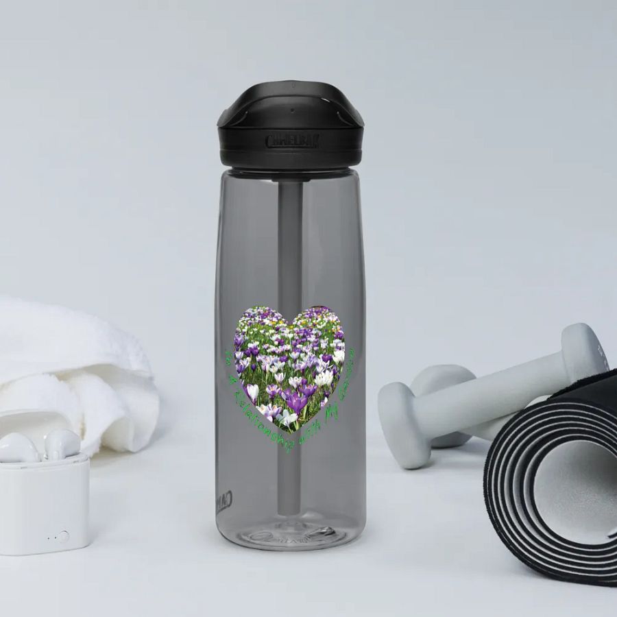 Garden Love Heart Print Water Bottle product image (12)