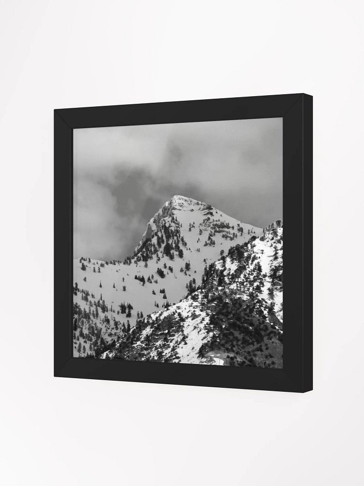 Black & White Framed High-Quality Matte Poster - Cherry Peak product image (2)