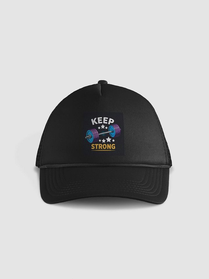 Keep Strong Barbell Foam Trucker Hat product image (2)