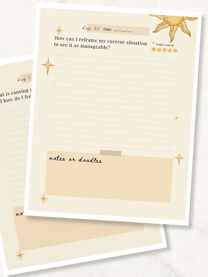 30-Day Stress and Anxiety Journaling Challenge product image (2)