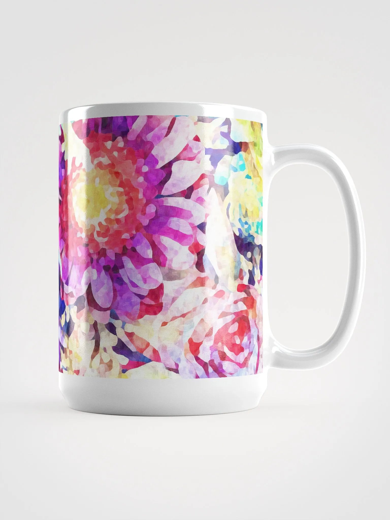 Abstract Graphic | White Coffee Mug | Assorted Bouquet Floral product image (3)