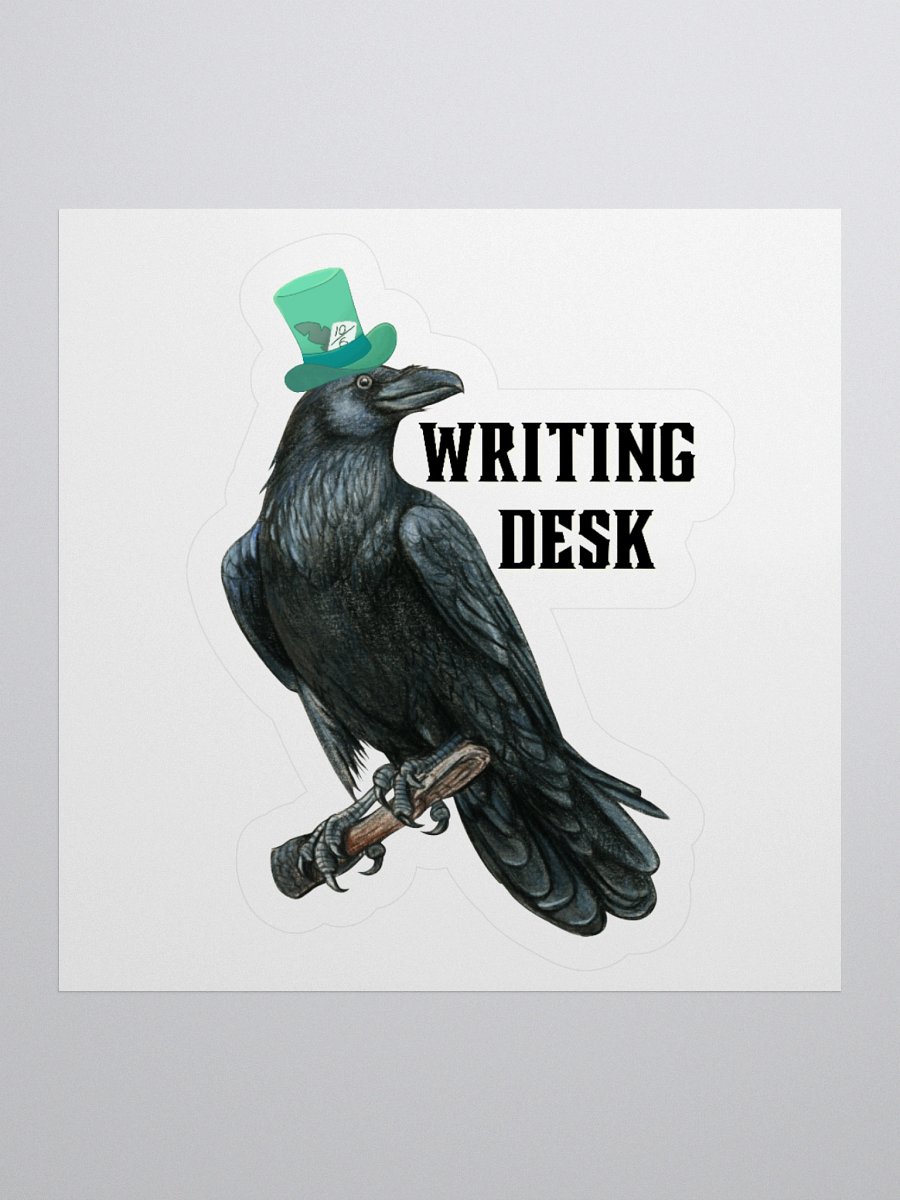 Why Is a Raven Like a Writing Desk? Sticker product image (1)