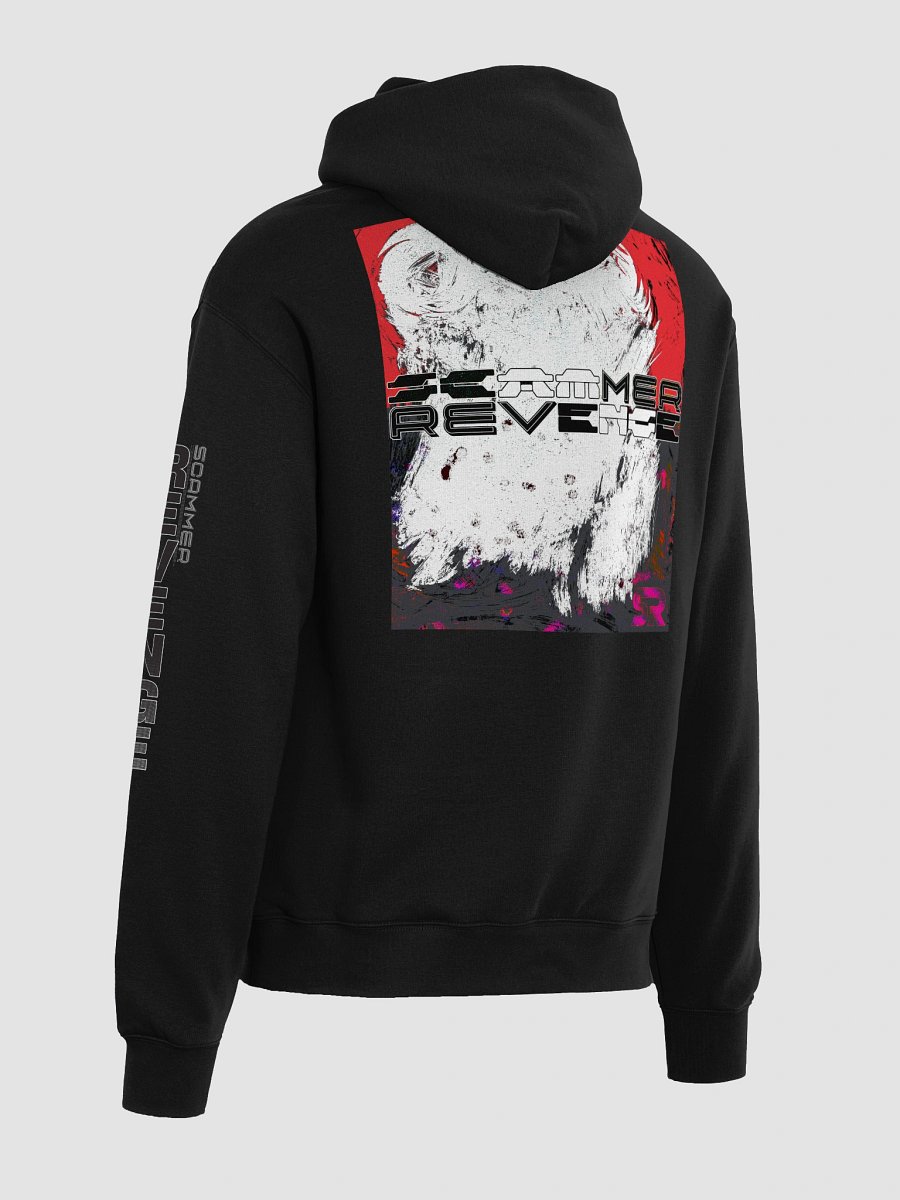 Scammer Revenge Premium Oversized Hoodie with Glitch-Style Logo product image (5)