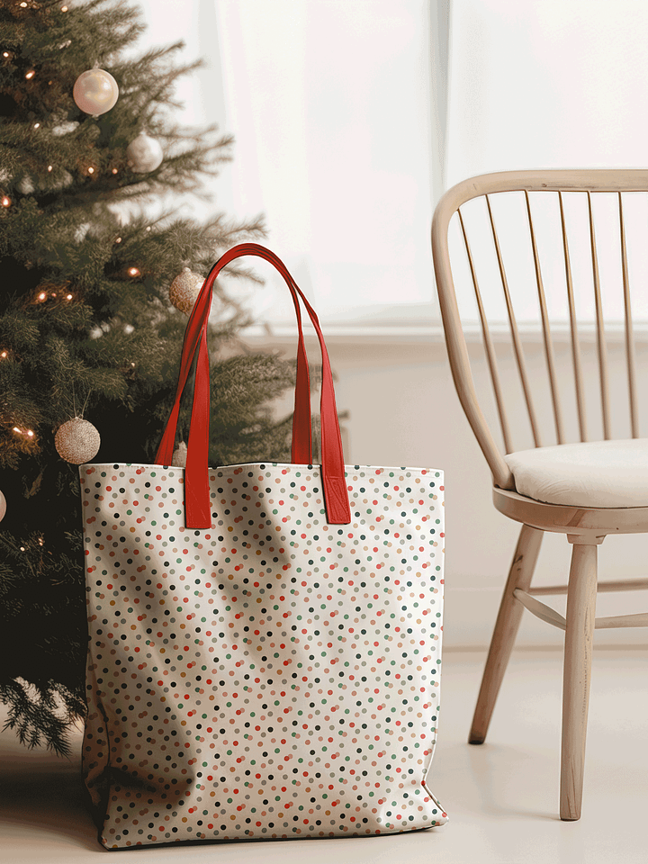 Christmas Polka Dot Tote product image (1)