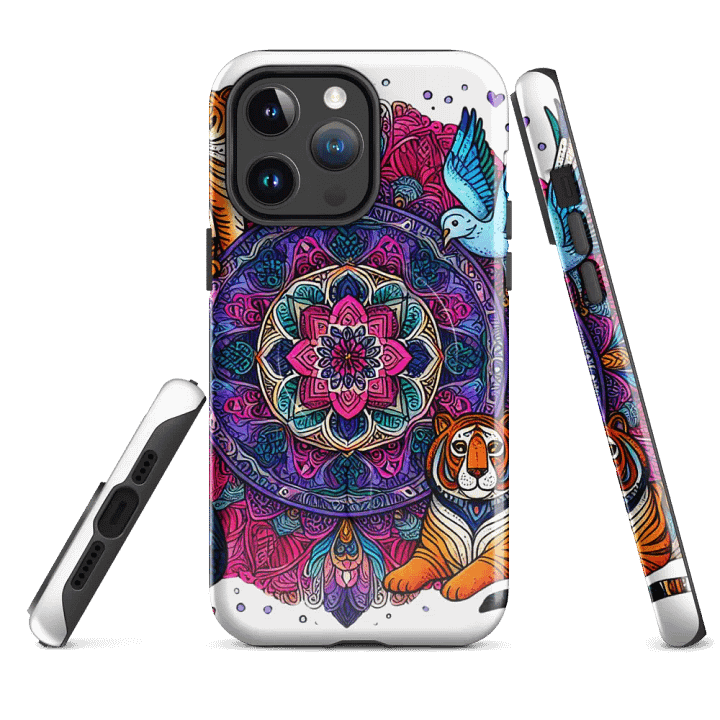 MagSafe® Tough Case for iPhone® | Mandala Wild: AI-Designed Collection of Animal Motifs product image (4)