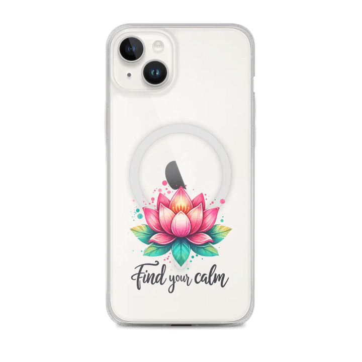 Lotus Bloom iPhone® MagSafe® Clear Case product image (1)
