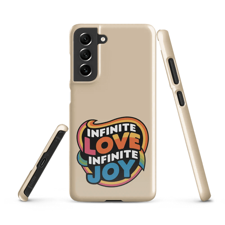 Infinite Love Infinite Joy Snap Case for Samsung (Champagne) product image (1)