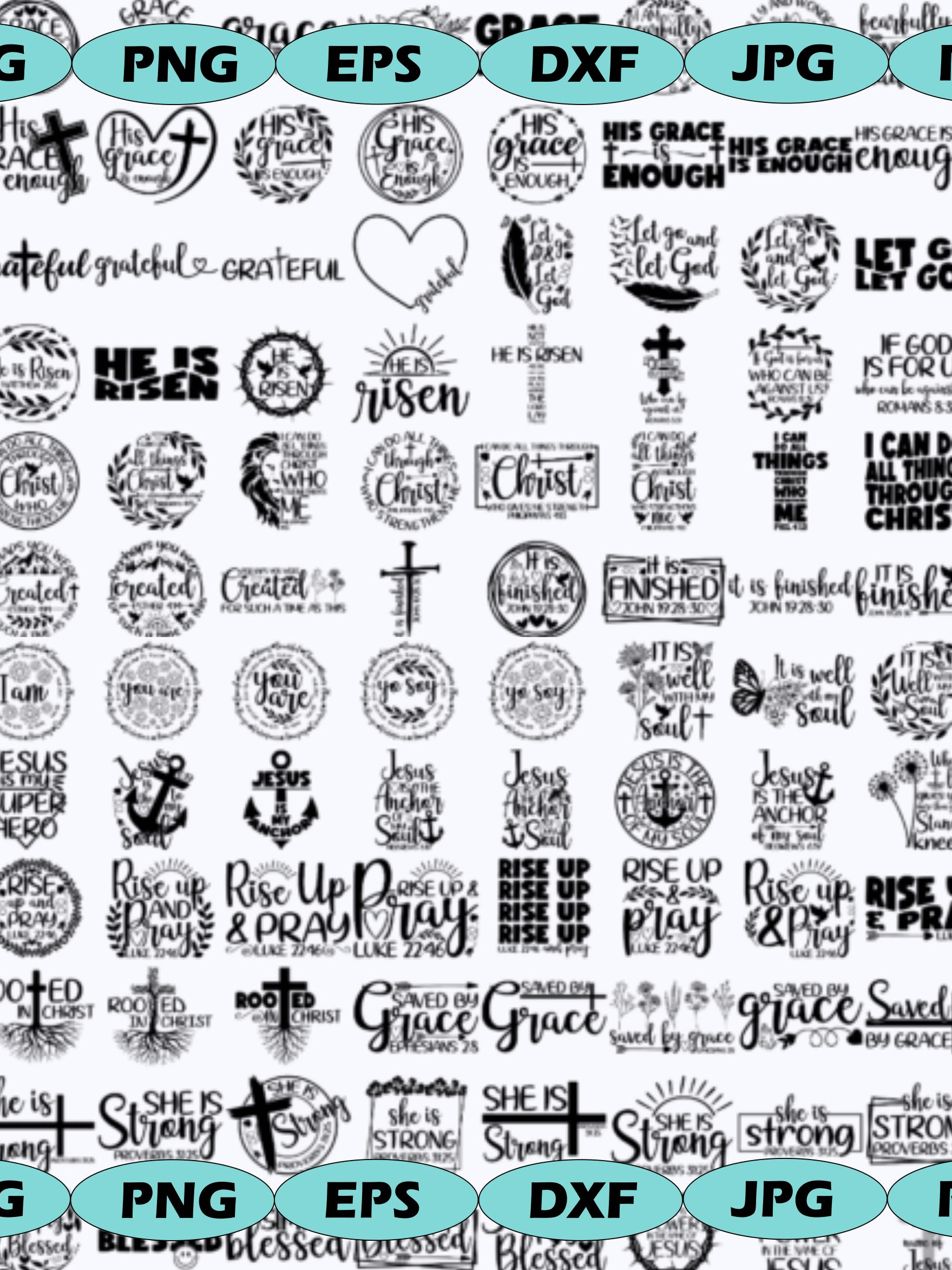 Religious SVG Bundle Christian Bible Verses Jesus Cross PNG product image (5)