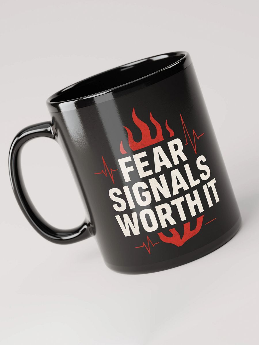 Unlock Your Courage with Halle Berry’s Inspiring Quote: Fear Signals Worth It — Transform Your Life One Sip at a Time with Our Exclusive Motivational Mug product image (3)