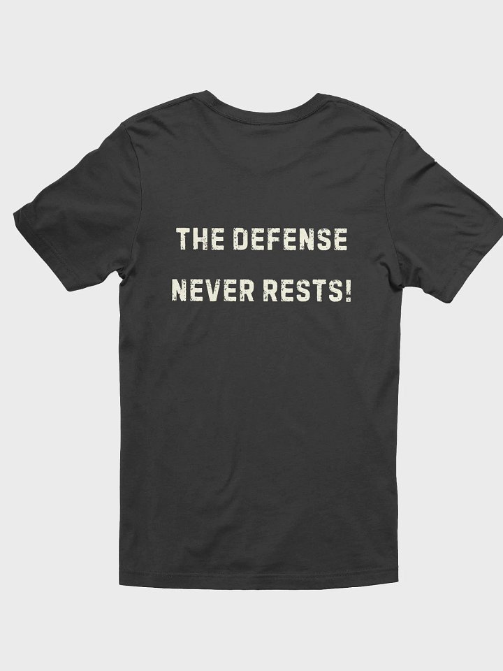 “The Defense Never Rests” – González & Waddington Military Defense Special Edition Tee product image (2)