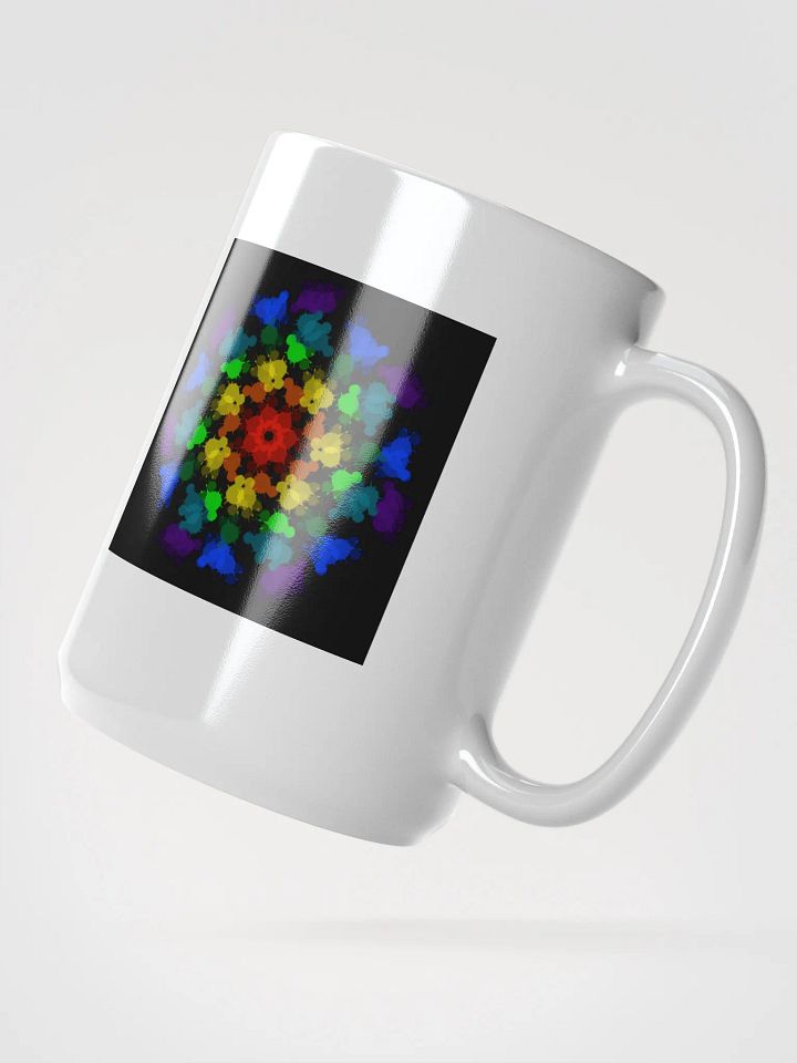Mandala Rainbow White Glossy Mug product image (2)