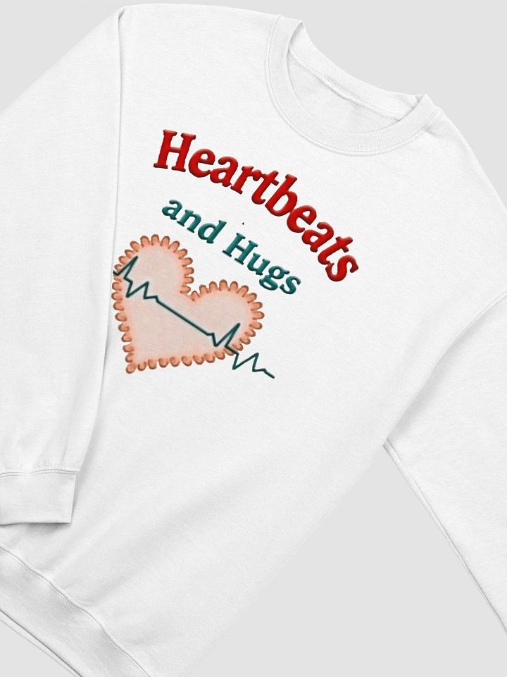 Heartbeats and Hugs EKG Crewneck Sweatshirt product image (16)