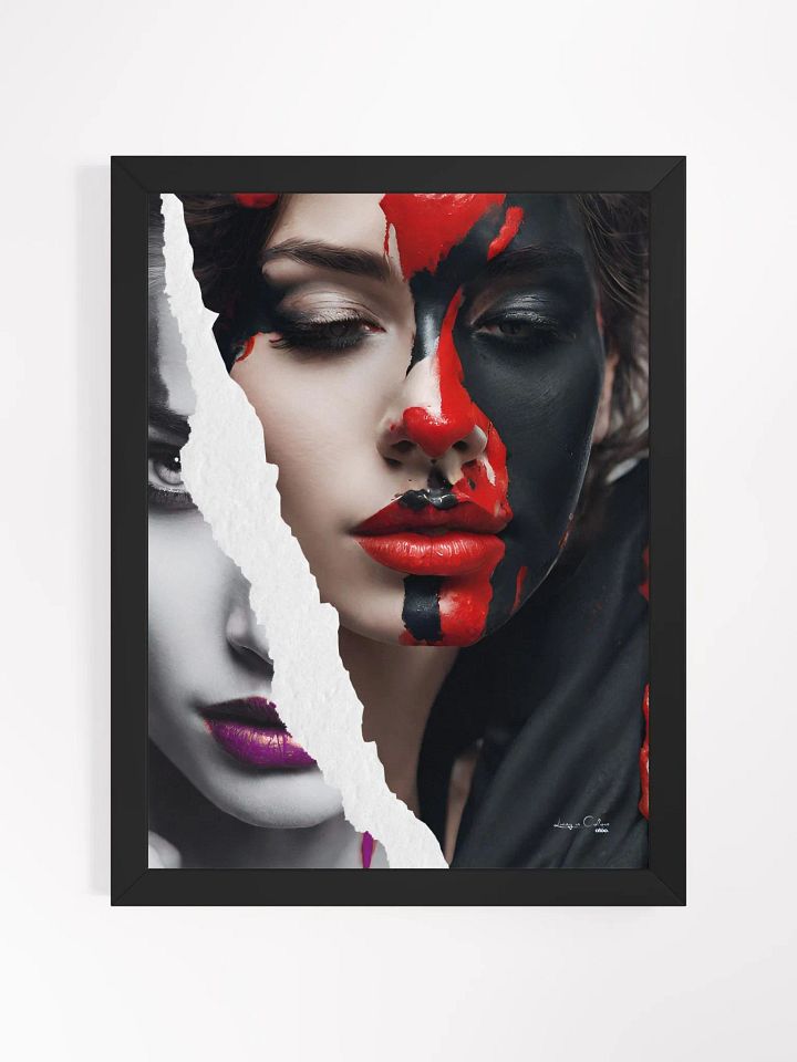 Living in Colors | Red, purple and beyond | Framed Collage Painting product image (2)
