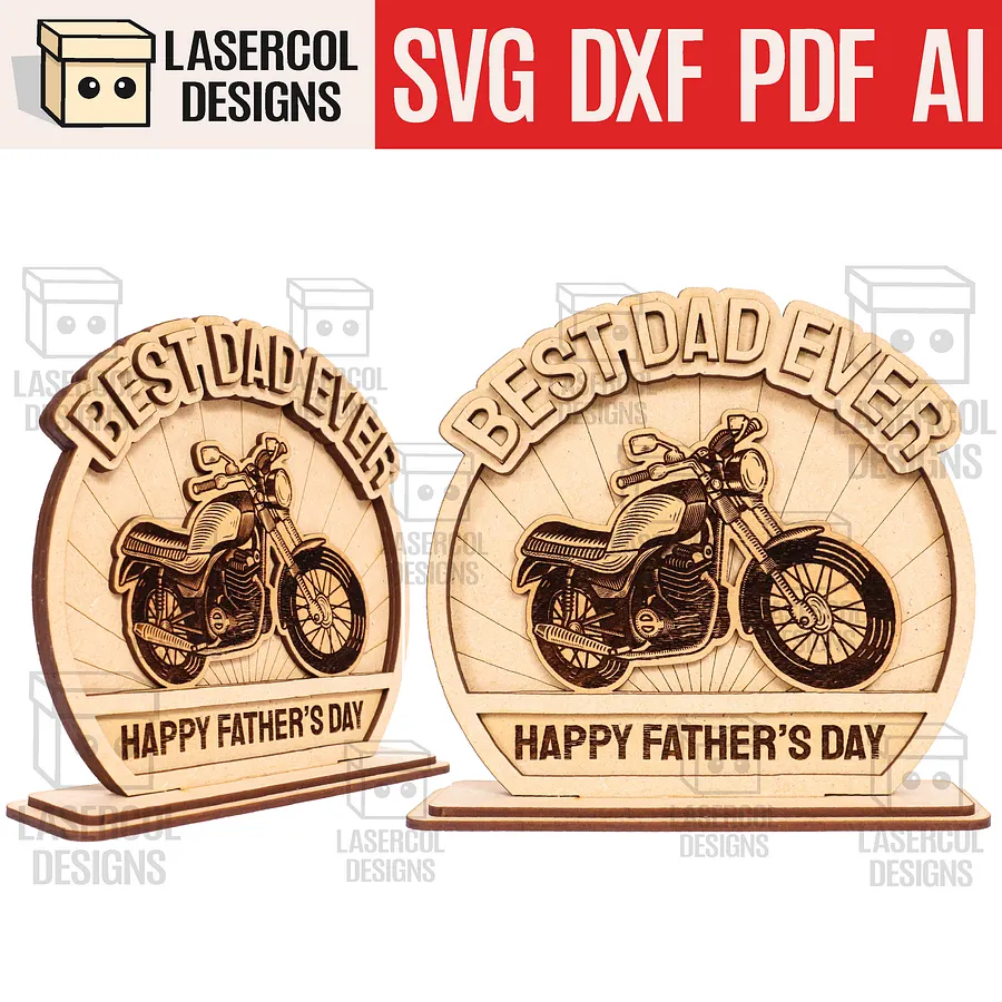Father's Day Gift Plaque Bundle (Set 1-2) - Laser Cut Files product image (10)