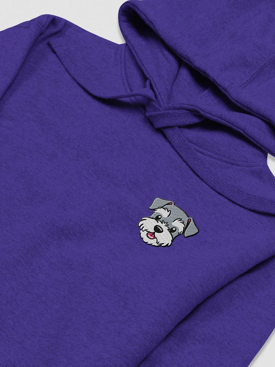 Happy Miniature Schnauzer Pup Embroidered Premium Hoodie product image (7)