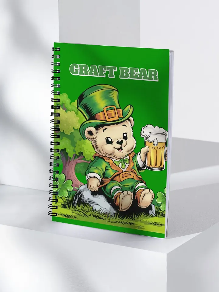 Craft Bear - St. Patrick's Day Spiral Notebook product image (1)