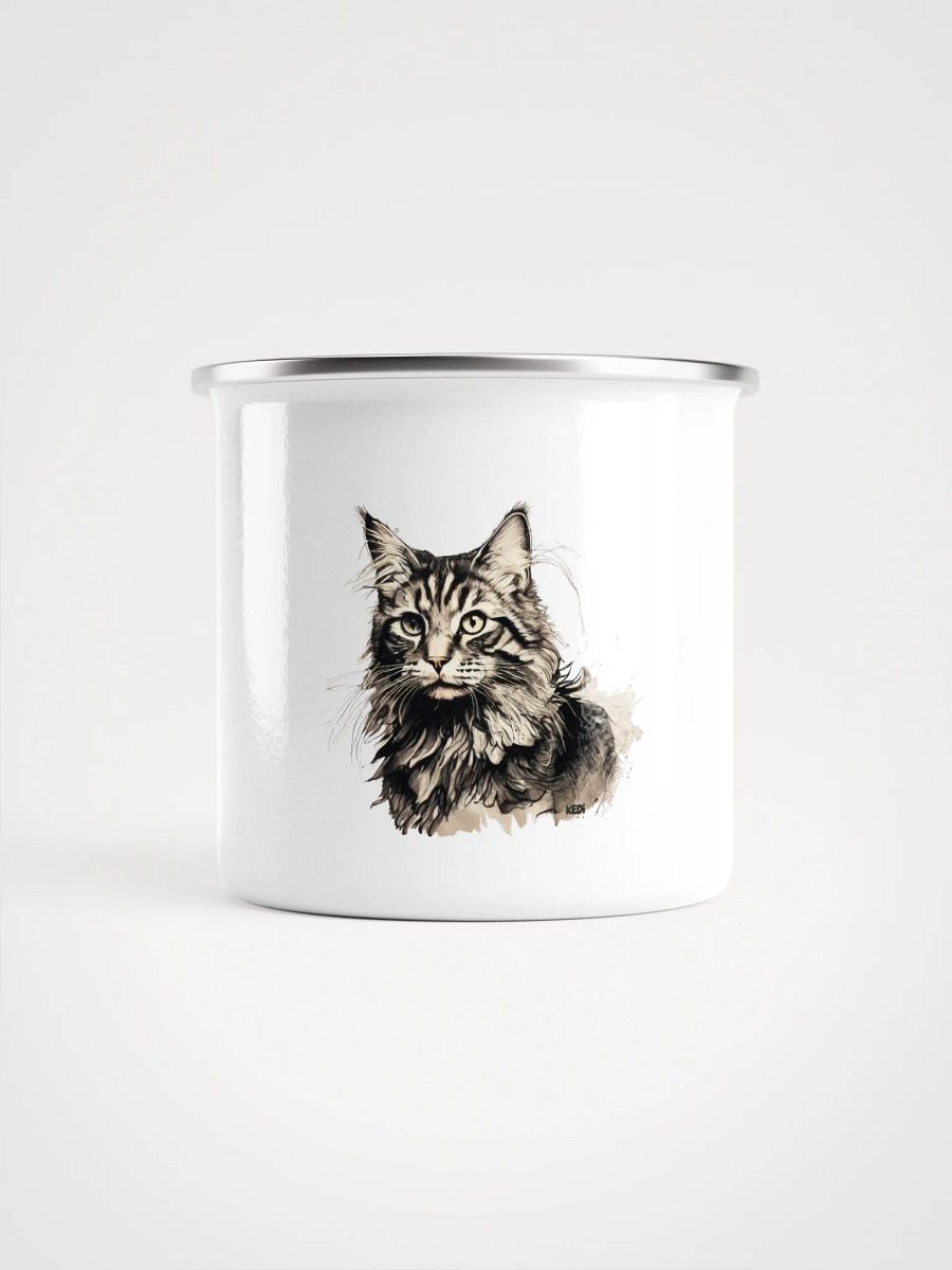 Striped Fur Adventure Enamel Mug product image (1)