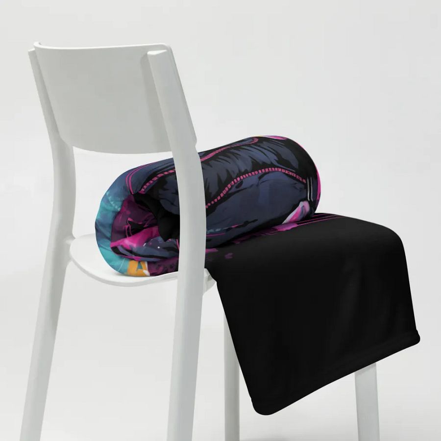Hoodie Cat Gaming Throw Blanket product image (20)