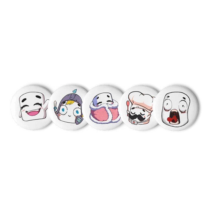 Tofu Emote Pin Button Pack 2 product image (2)
