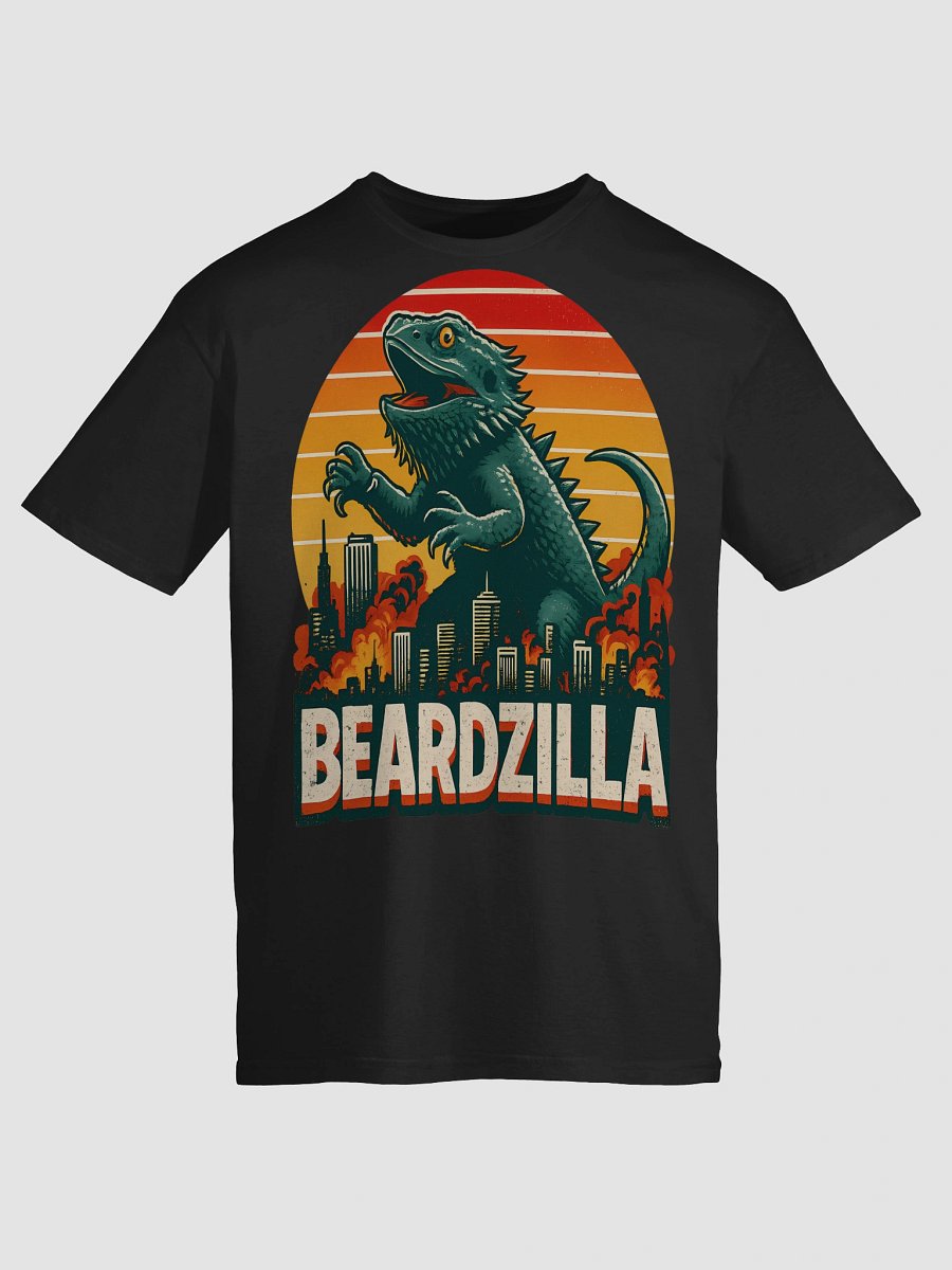 Retro “Beardzilla” Bearded Dragon Tee – Funny Lizard Lover Gift Shirt product image (219)