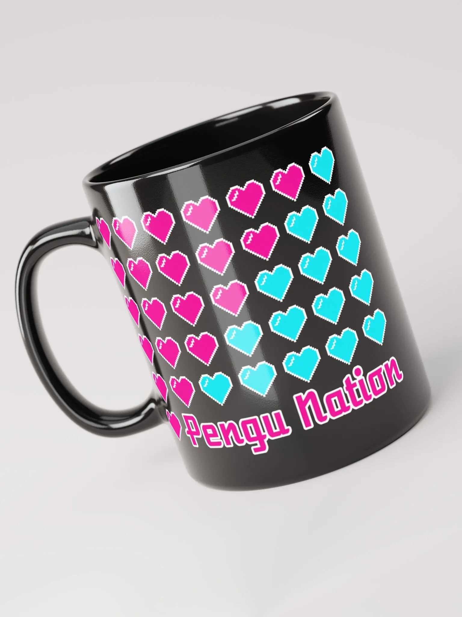 Pengu Love Mug Black product image (4)