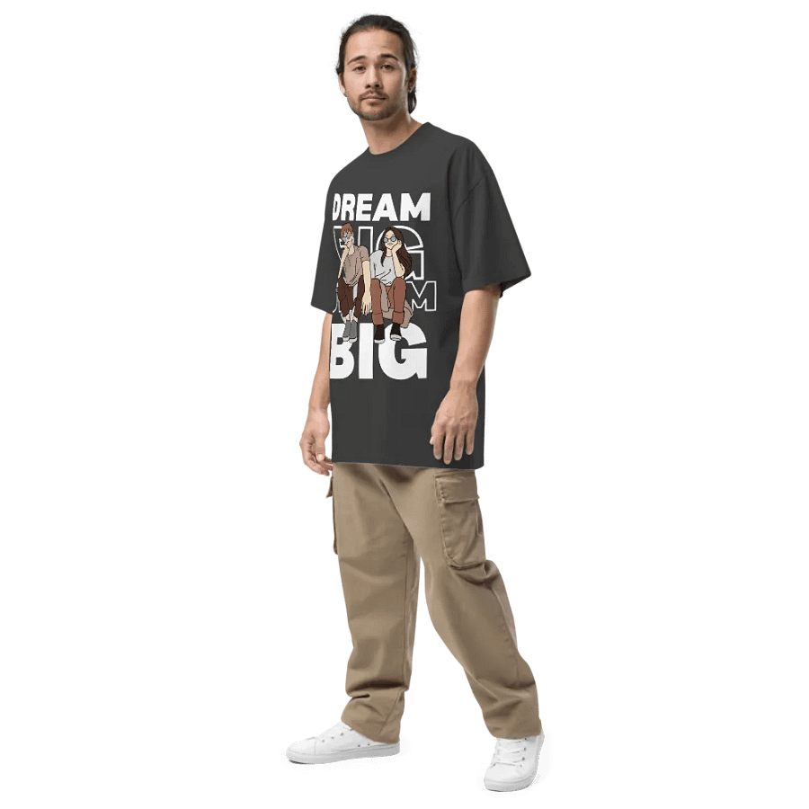 Dream big oversized faded fit T-shirt product image (5)