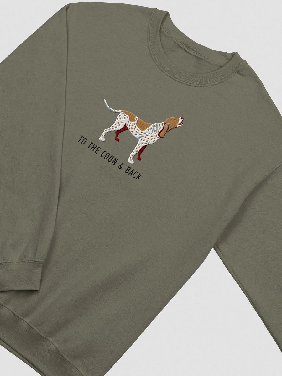 To the Coon & Back Sweatshirt (Embroidered) of a Redtick Coonhound product image (5)