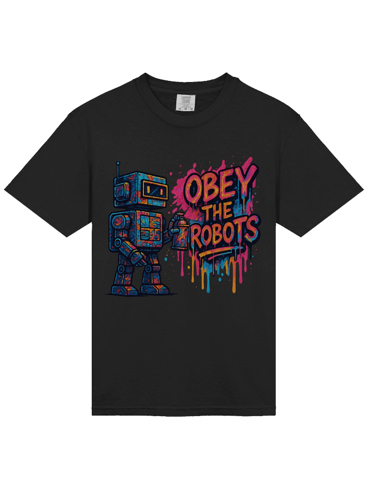 Obey the Robots – Retro Graffiti Street Art product image (2)