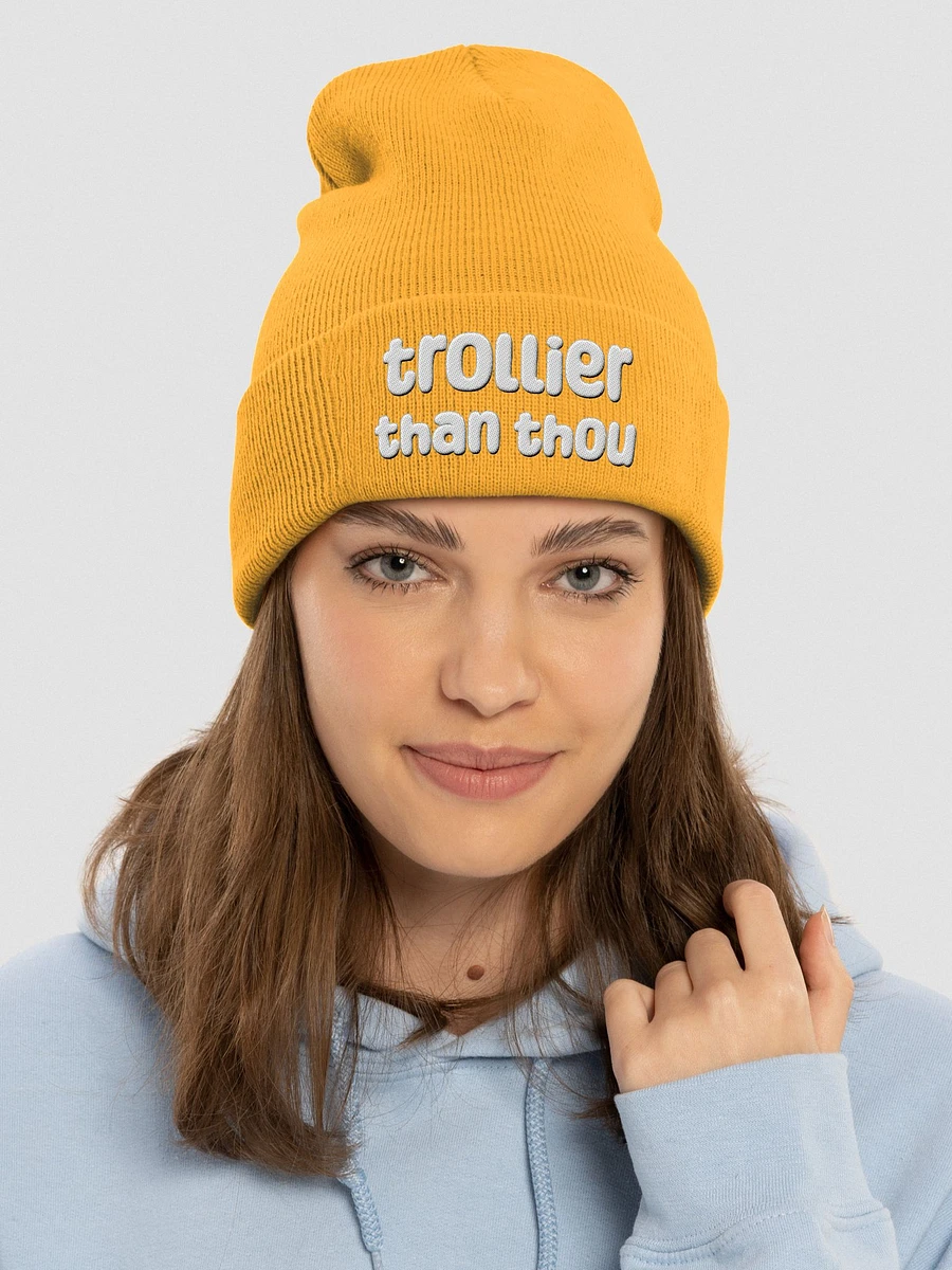 Trollier Than Thou Beanie - bold colours product image (5)