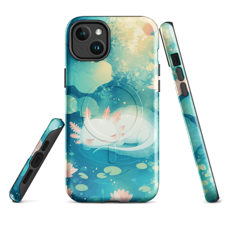 Axolotl Flower Pond Serenity MagSafe Tough Case for iPhone product image (2)