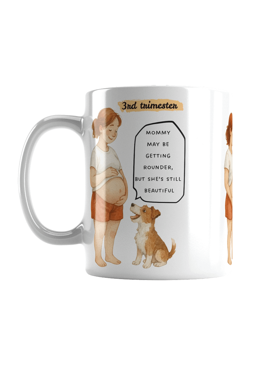 Cute Trimester Progression with Dog Mug product image (2)
