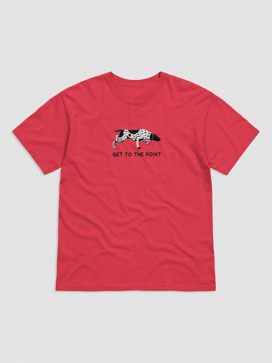 Get to the Point T-Shirt(Embroidered) of a German Shorthaired Pointer(Black Roan) product image (4)