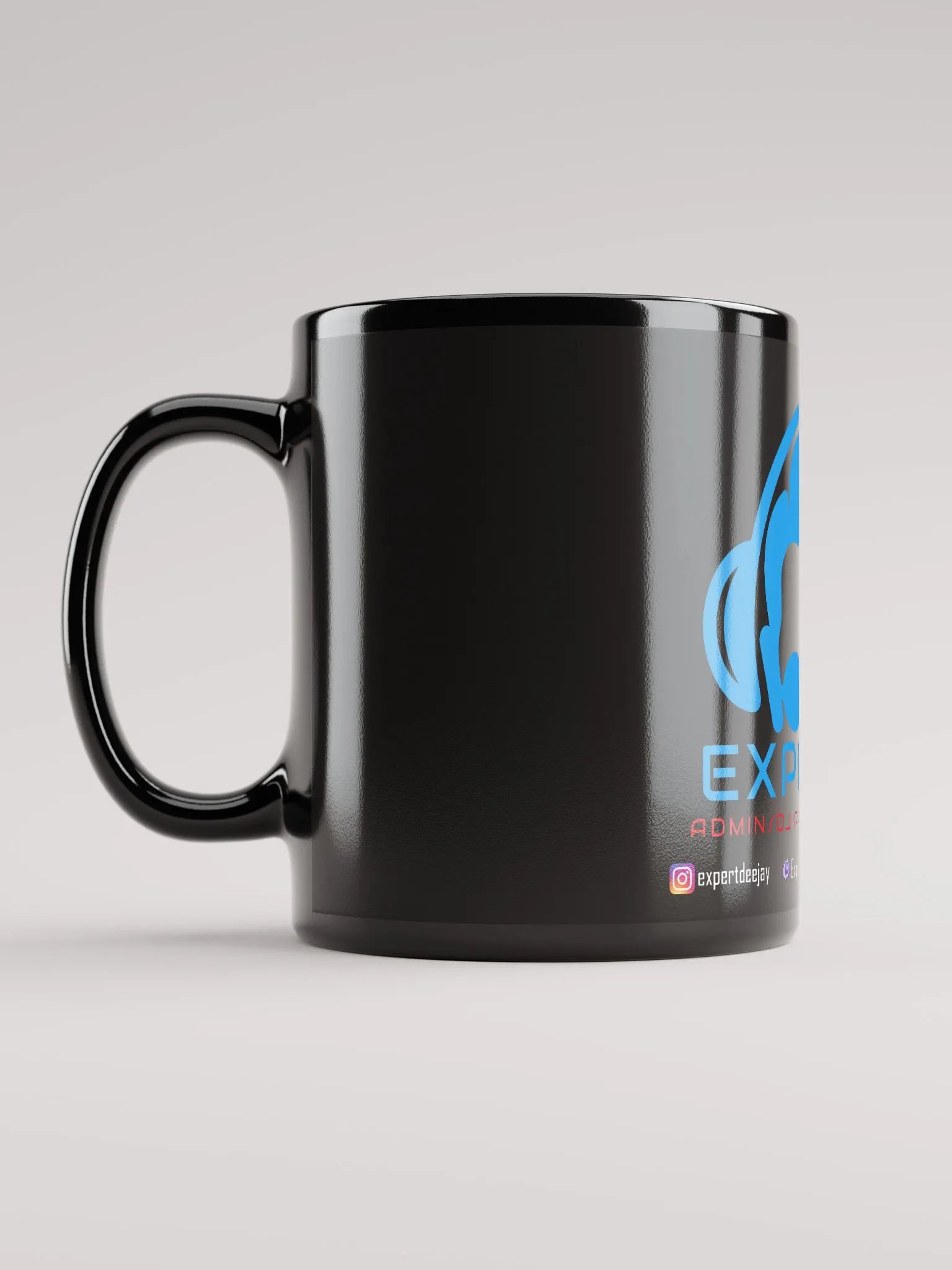Glossy Mug Black Type 1 product image (12)