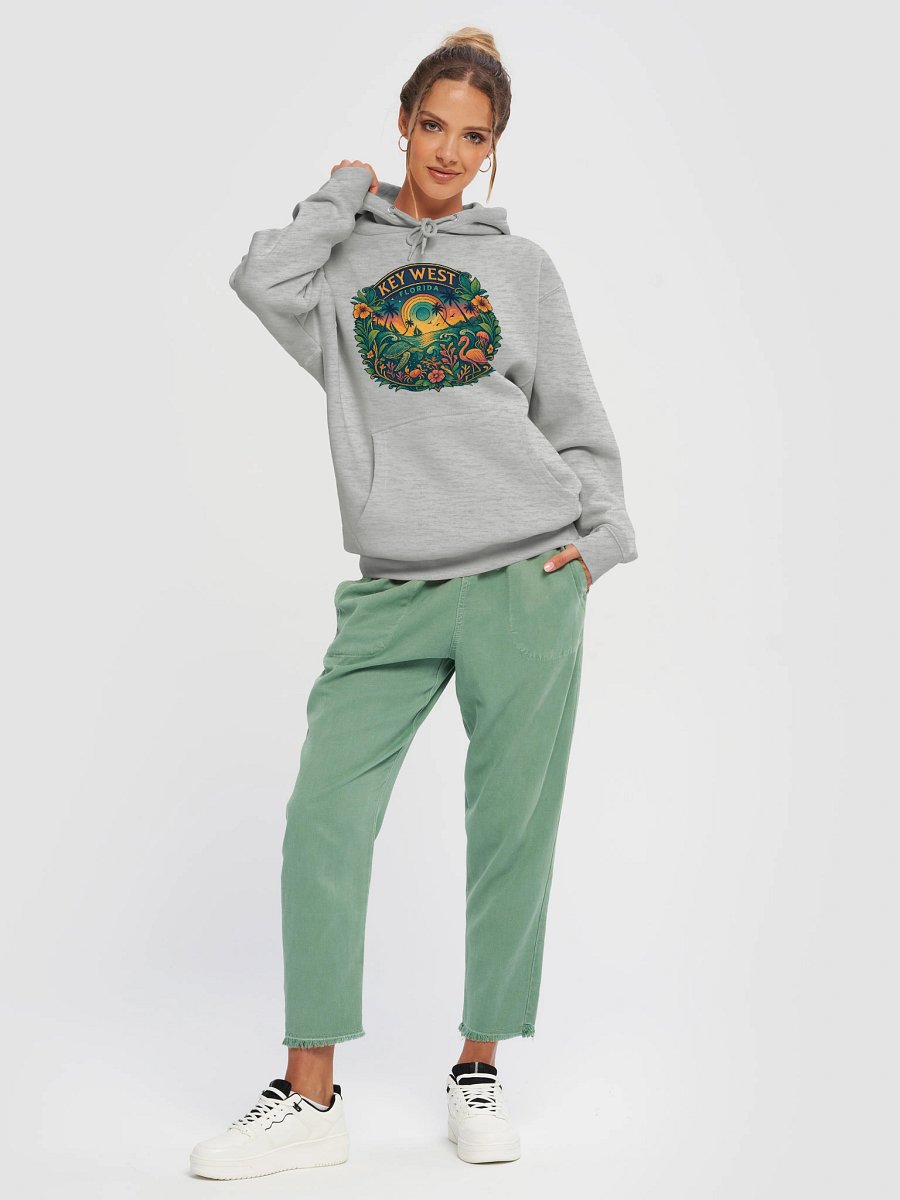 Key West Tropical Conch Republic Hoodie with Ocean Scene product image (17)