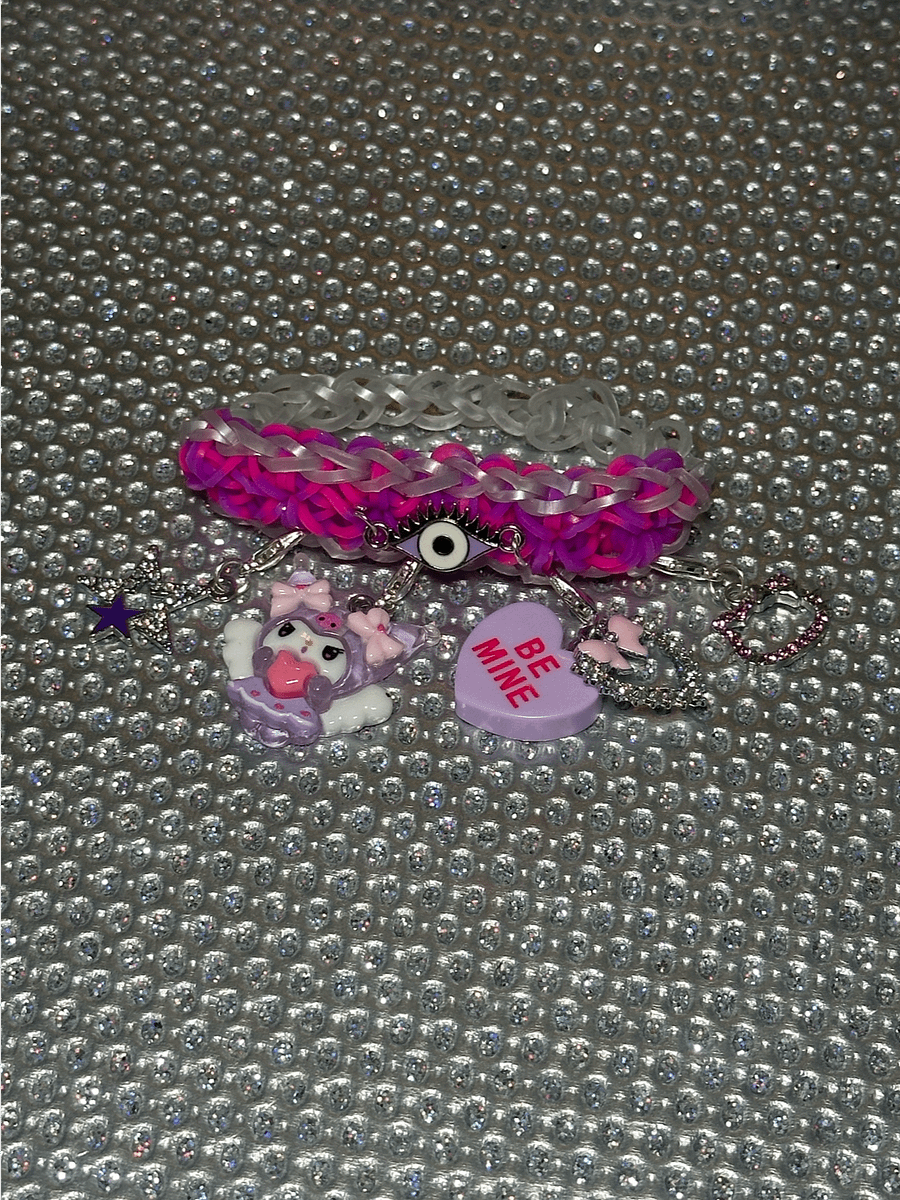 ‘Be Mine’ Angel Evil Eye Elastic Band Bracelet product image (3)