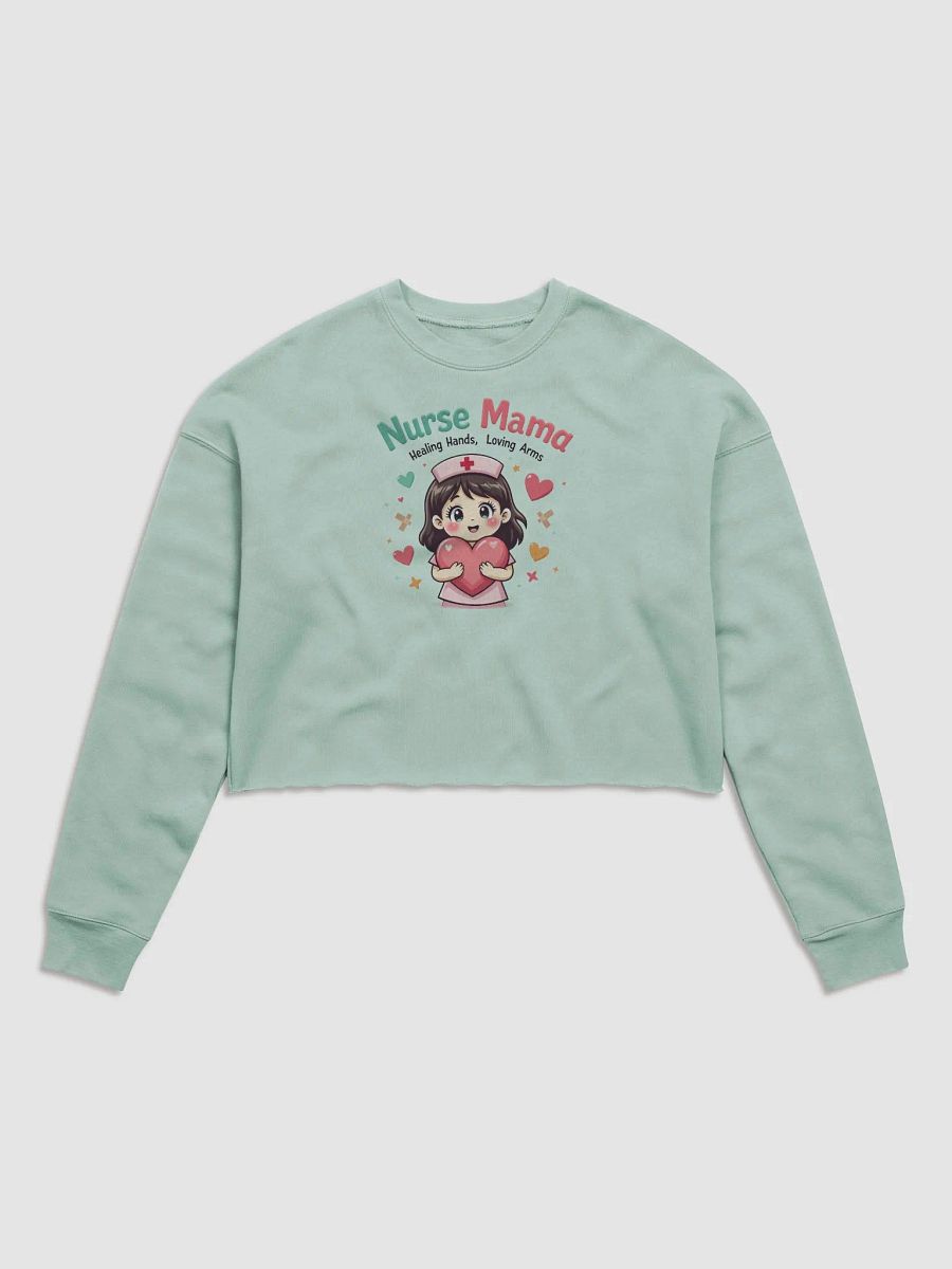 Nurse Mama Fleece Crop Sweatshirt product image (1)
