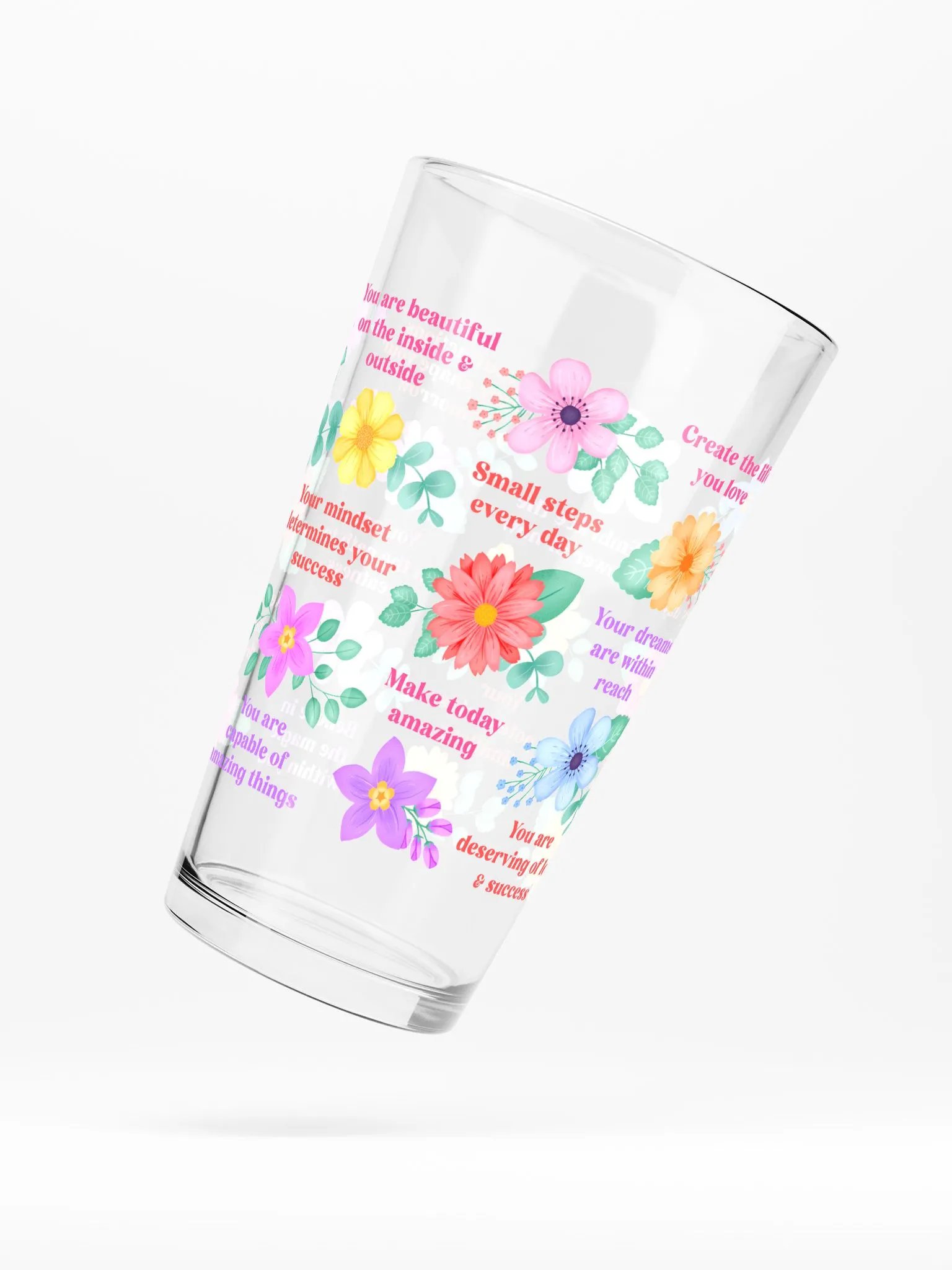 Vibrant Floral Blooms Motivational Quotes - Tumbler product image (5)