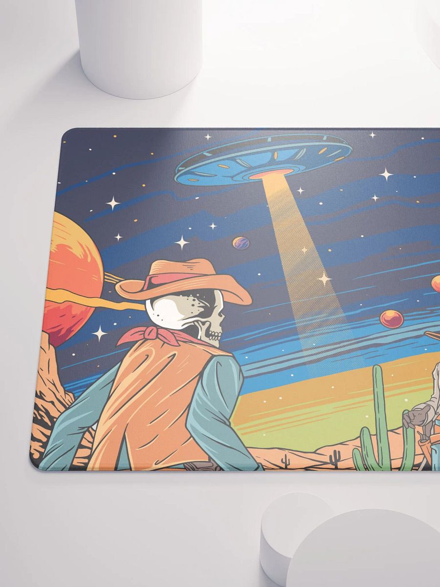 Skeleton Space Cowboys Gaming Mouse Pad product image (6)