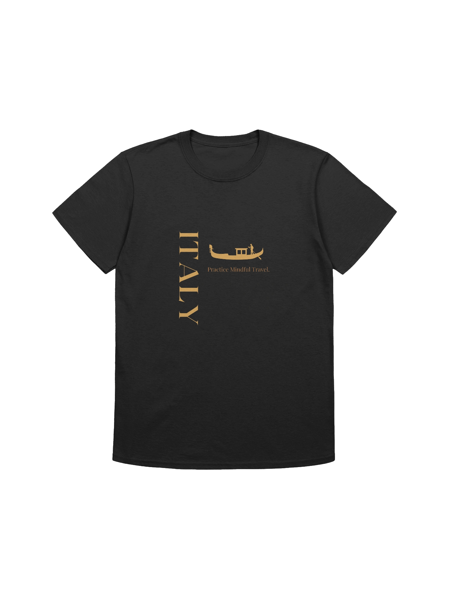 Bold Color Tee: "Italy: Practice Mindful Travel" (Gondola) product image (1)
