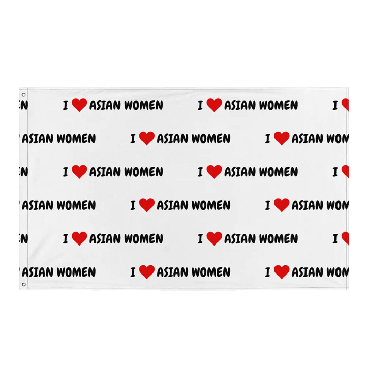 I <3 ASIAN WOMEN Flag product image (1)