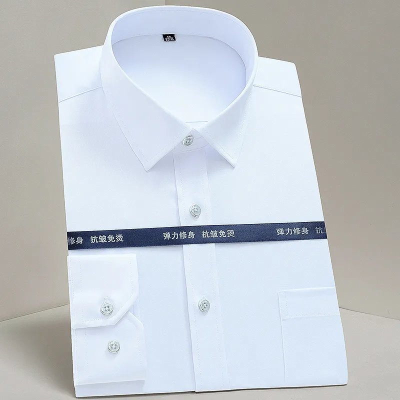 Work Clothes Mercerized Stretch Shirt For Men product image (2)