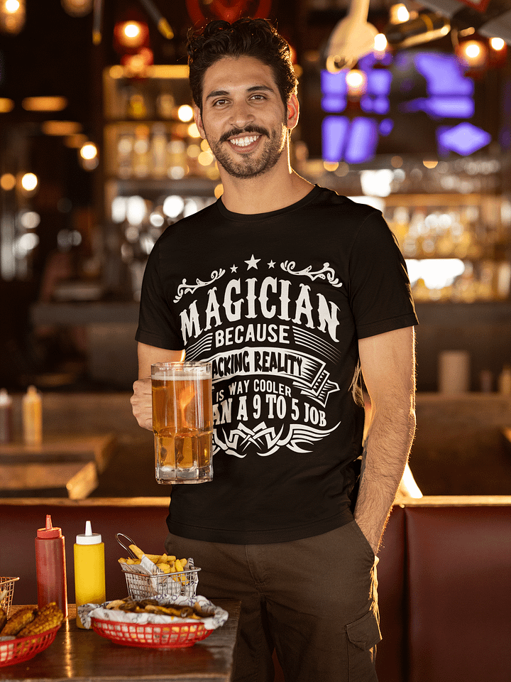 Magician Because Hacking Reality is Way Cooler than a 9 to 5 Job Tee product image (2)