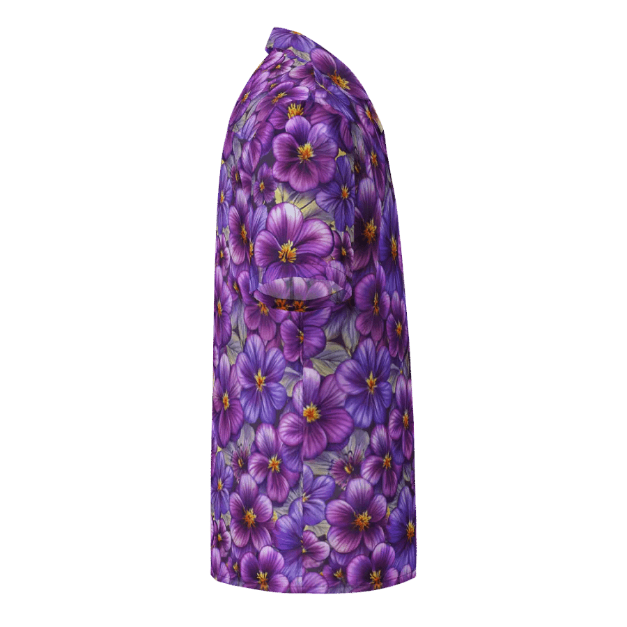 Elegant Blooms: African Violet Inspired Shirt product image (5)