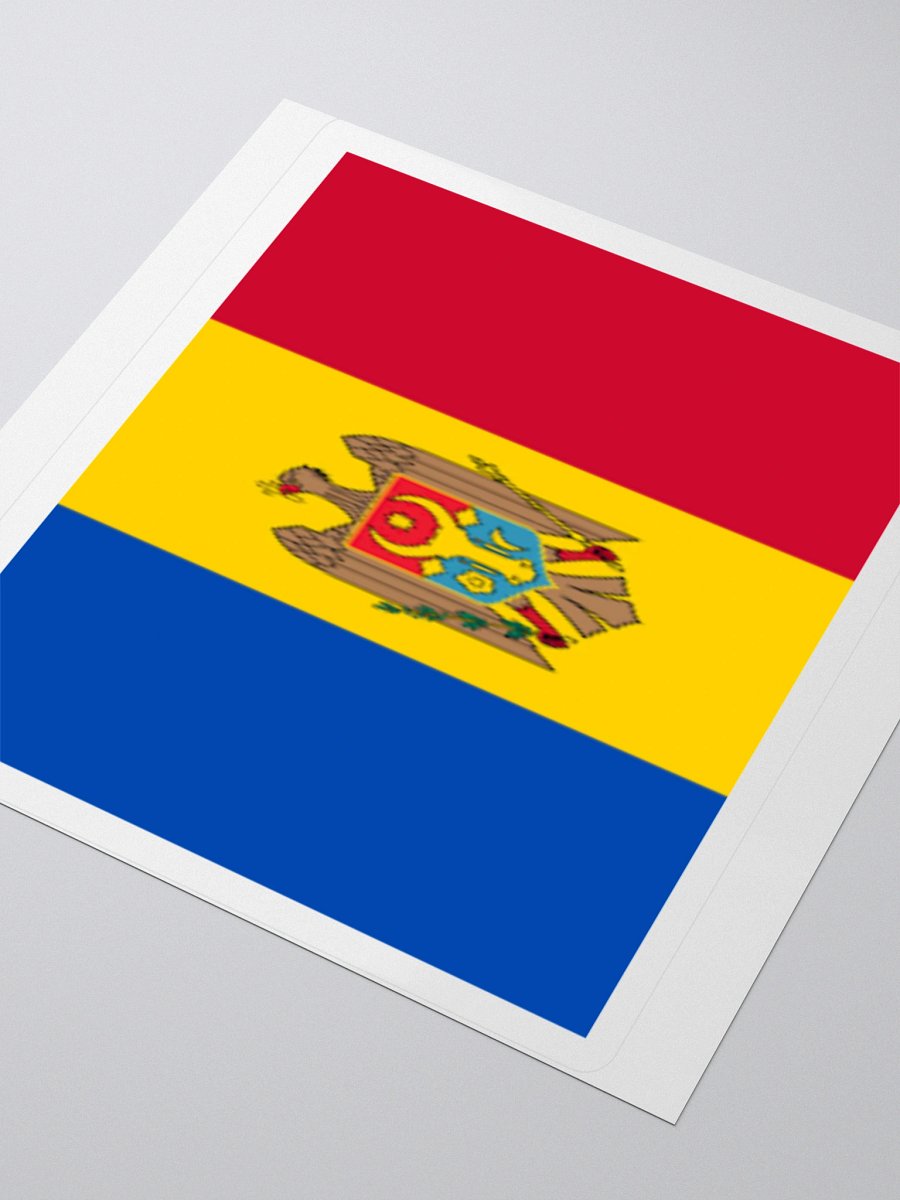 Moldova National Flag Sticker - Exclusive Vinyl Design, Multiple Sizes product image (8)