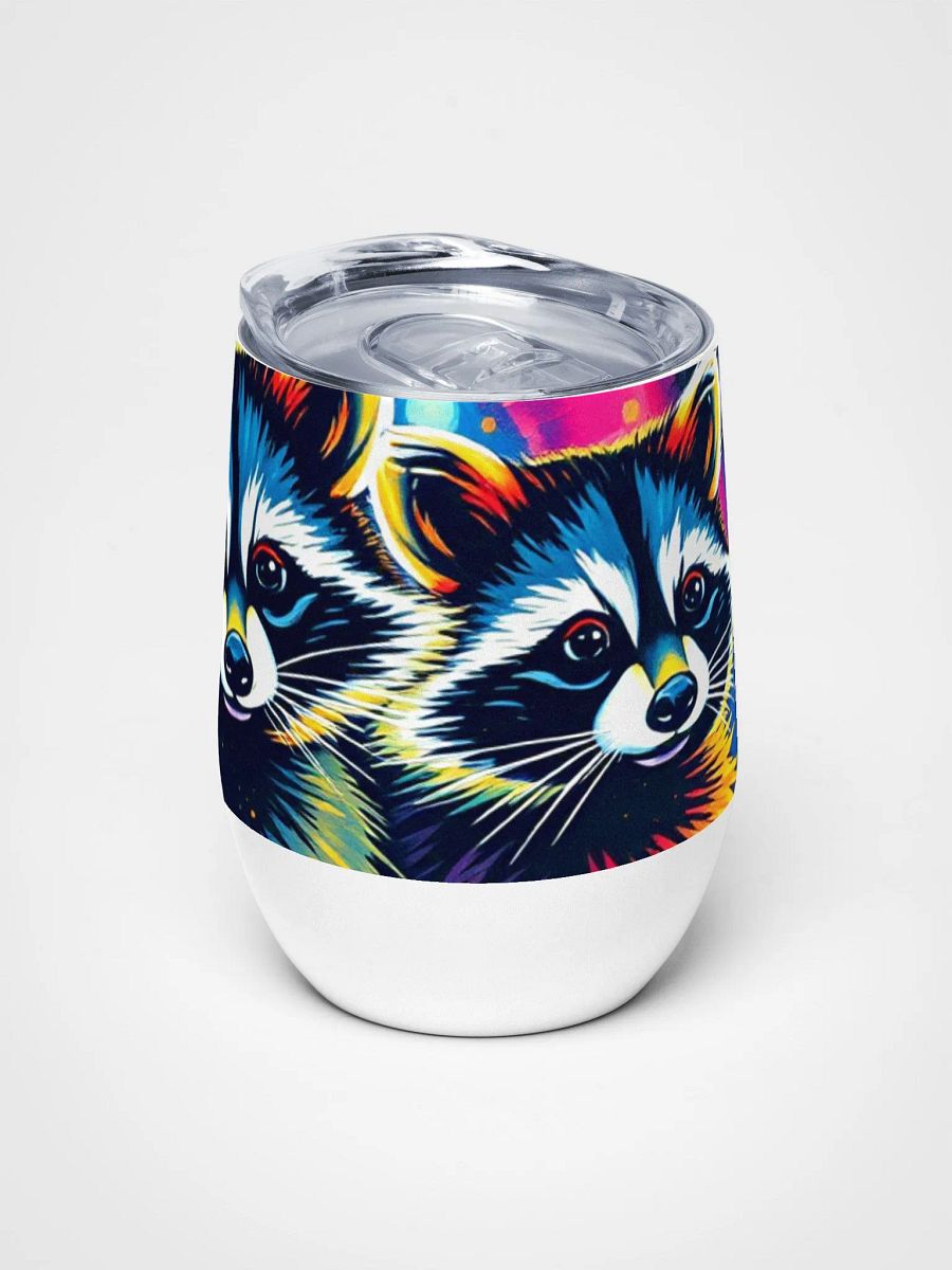 Psychedelic Raccoons Wine Tumbler product image (5)